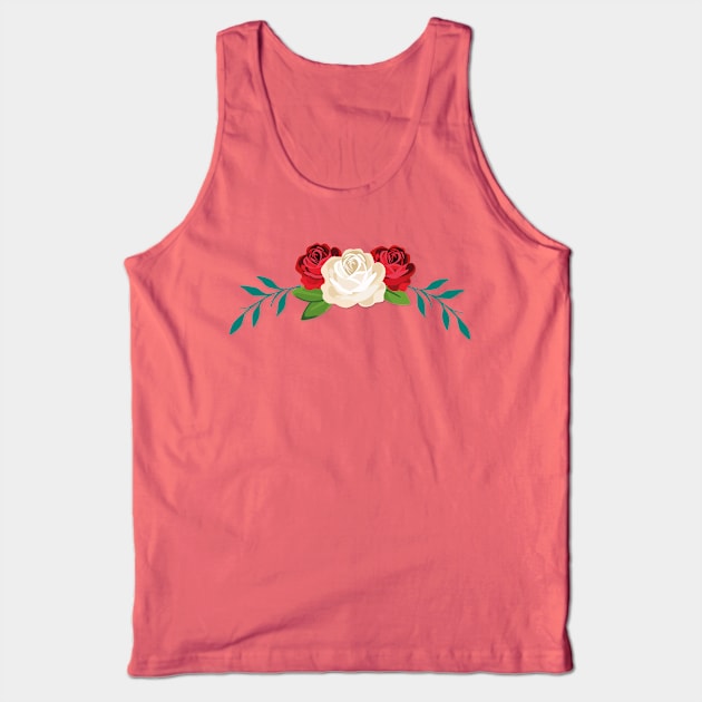 Flower , Colorful Flowers Design , beautiful flower , Floral Pattern Tank Top by Utopia Shop